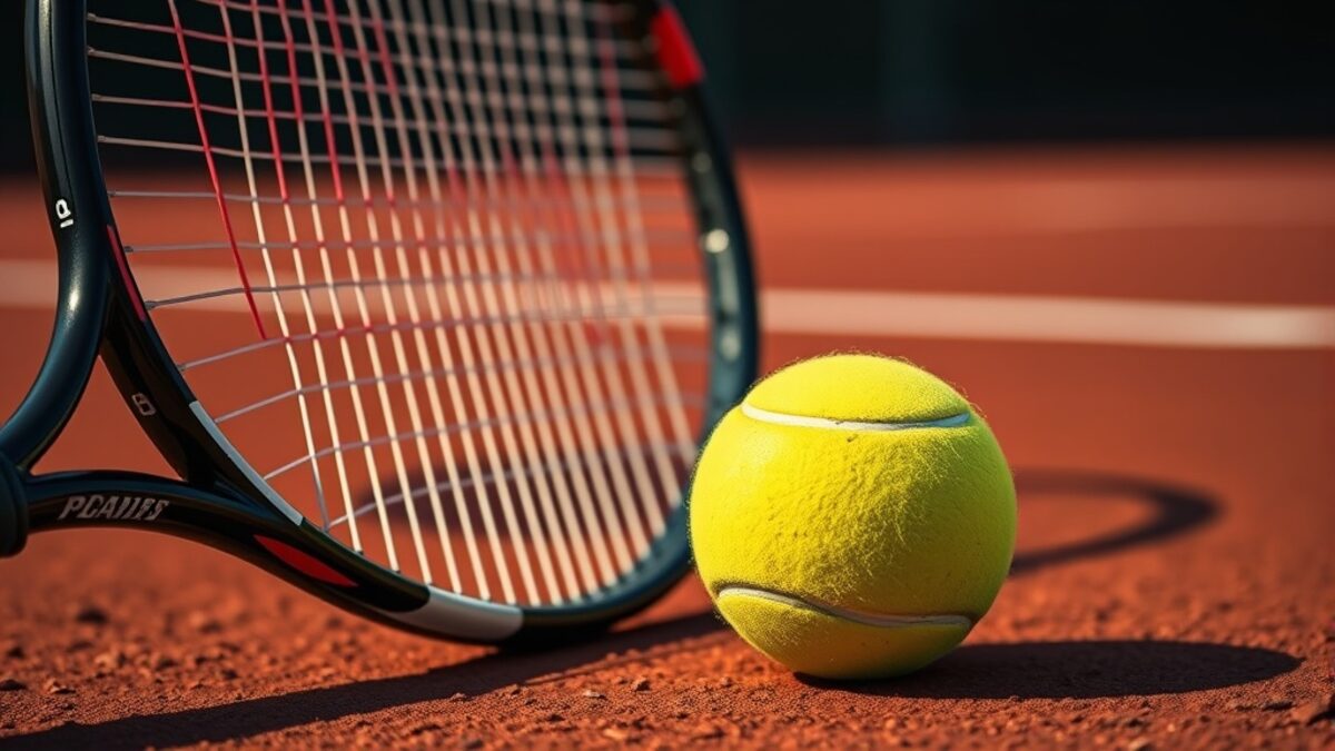 Tay Vợt Loại Sinner Đi Vào Lịch Sử Roland Garros 2 Vợt và bóng tennis trên sân đất nện